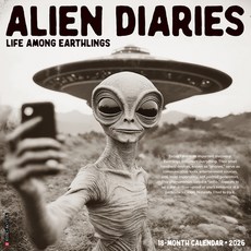 (英文圖書)Alien Diaries 12 X 12 Wall Calendar Spiral, Willow Creek Press Calendars, 英文, 線圈裝訂