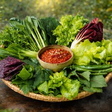 푸레아 국내산 모듬쌈채소 300g, 모듬쌈채소 300g(4-5종), 1