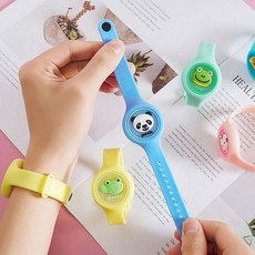 썸머밴드 LED모기퇴치 팔찌 캐릭터형 캠핑 야외용 기피제 단체선물, 썸머밴드A-토끼