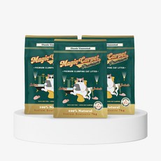 매직카펫 프리미엄 7kg 10kg 먼지없는 벤토나이트 모래, 2개, 무향