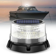 AnTom 태양열 스트로브 경고 신호 앵커 라이트 90 LED 방수 신호 램프 마그네틱 및 흡입 마운트 자동 켜기/끄기 보트 해양 트럭 도크용(스트로브 회전 및, AnTom 태양열 스트로브 경고 신호 앵커 라이트, 9