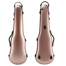 小提琴琴盒愛琴海小提琴盒子，輕便高檔碳纖維，防水抗壓防摔硬盒, 【粉金色】, 1個