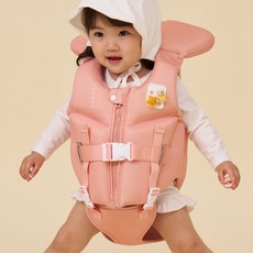 썸쓰 유아 어린이 구명조끼 힙쉴드 15kg 25kg, 핑크, 1개 핑크, 1개