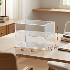 투명 아크릴 다층 디스플레이 케이스 모델 자동차 피규어 수집품 보관함, 2floors, 1, 1