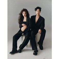 만삭촬영옷 만삭사진 옷 커플 의상 캐주얼 임부복 남성 스튜디오 스냅 사진, 남성 수트 여성 수트