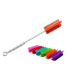 야무진세정 실리콘 병솔 오일병솔 병솔8mm/솔/브러쉬/브러시/수세미/병/텀블러/컵/세척기/주방/설거지/세제, 퍼플, 1개