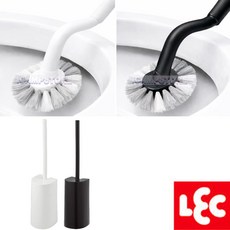 LEC 엘이씨 커브 변기솔 케이스 세트 와이드 B00182, 블랙, 1개