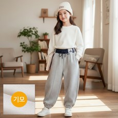 달콩슈 주니어용 기모 트레이닝 팬츠 플리스 라인 남아 여아 DKW178