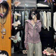 집업 니트 후드 가디건 슬림핏 여성 후드재킷 후드집업 후드자켓