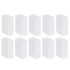 uxcell 10개입 네일 버퍼 블록 120그리트 네일 샌딩 버핑 파일 매니큐어 도구 아크릴 네일용 연마 버퍼 화이트