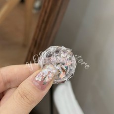 花校長 淺月雲錦粉 網紅爆款歐泊粉 爆閃細膩粉系列 美甲飾品 亮晶晶閃粉 穿戴甲配飾 美甲店用品, 1個, 雲錦粉淺月11