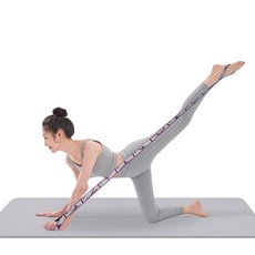 요가밴드 근력 운동 저항밴드 가슴 등 어깨 스트레칭스트레칭 밴드, 단계-퍼플그레이, 1개