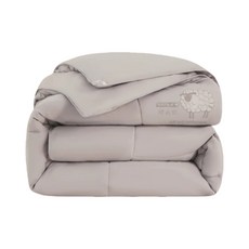 米色緹花花紋被子 新西蘭羊毛雲朵被 柔軟親膚 A類標準, 米灰