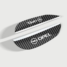 자동차 백미러 눈썹형 방수 커버 오펠 아스트라 인시그니아 코르사 벡트라 메리바, 1개, 1. 2pc-black