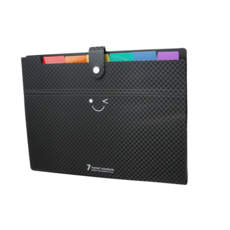 무브림 레인보우 아코디언 파일, 블랙 7포켓, 1개