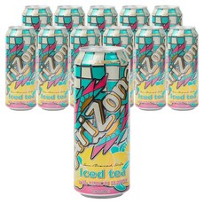아리조나 아이스드 티 위드 레몬향, 650ml, 12개