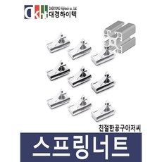 스프링너트 알루미늄프로파일 프로파일부품 니켈 20 30 40용, 20용, M3, 1개