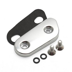 오토바이 체인 검사 커버 가스켓 매트 블랙 실버, 1개, 2. Silver