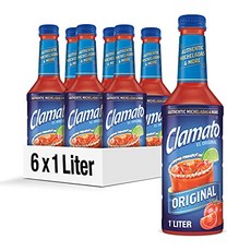 클라마토 오리지널 토마토 칵테일 1리터 병 (6개 팩) Clamato Original Tomato Cocktail 1 L bottle (Pack of 6) Flavored, 1L, 1개