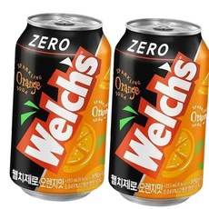 웰치스 웰치스제로 제로 오렌지맛 355ml x 48캔 (24캔x2박스), 본상품