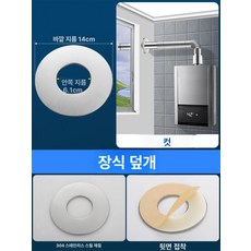 올원픽 스텐연통 연도 화목난로 굴뚝 캠핑 스텐 연통, 직경 60 연기 배출관 장식 커버, 기본 색상