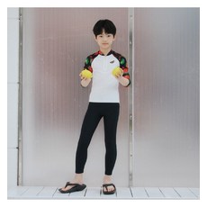 아레나 프룻 매니아 래쉬가드 세트 A5BB1BS01_BLK