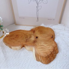 崖柏木片 加厚陳化香味 杯墊 隔熱墊 擺拍道具 泡茶器具 飾品盤 約30公分厚3公分, 1個