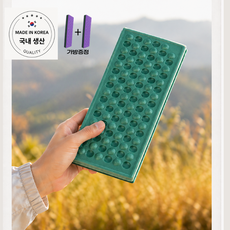 모먼트 1+1 초경량 접이식 휴대용 방석 케이스 포함, 카키
