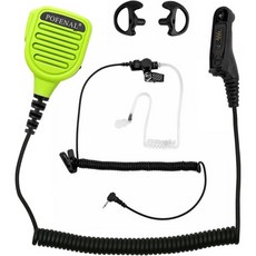 스피커 마이크 블루투스 휴대용 야외용 방수 무선 마이크 3.5mm 잭이 있는 리모트 숄더 Motorola XPR6550 XPR7550 XPR7550e APX6000녹색