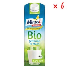 마이너스엘 락토스 프리 바이오 로우 팻 UHT 밀크 팻, 6개, 1L