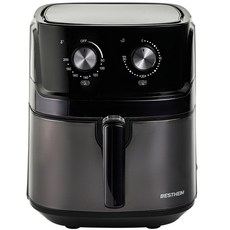 베스트하임 304 올스텐 에어프라이어 바스켓형 대용량 5.5L, 블랙