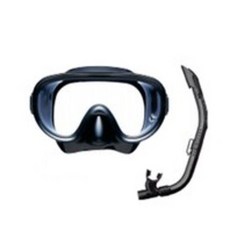 TUSA 成人面罩浮潛套裝 RC-1117Q, BKBK