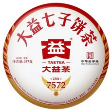 대익차 7572 보이차 숙차, 357g, 1개입, 2개