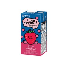 연세 딸기우유, 190ml, 12개