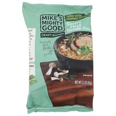 Mikes Mighty Good 라면 미소 세이보리 베개 팩 59.5g(2.1온스), Mikes Mighty Good, 라면 미소 세이보리, 59.5g, 1개