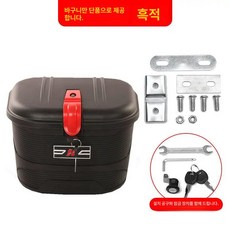 자전거 짐가방 방수 대형 프레임 배달 한강스템백, 중형빨강바구니자물쇠, 1개