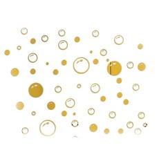 벽면 시트지 디자인 인테리어 거울 물방울 스티커 83855pc 1(EA), 레드