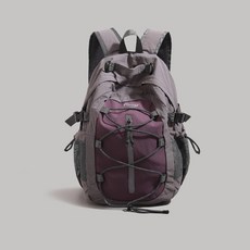 2025新款女士休閒學生雙肩包大容量書包運動揹包登山包短途旅行包, 紫色大號