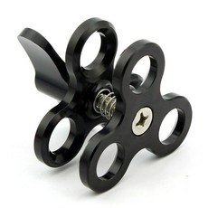 다이빙랜턴 8800루멘 충전식 손전등 방수 야간, 단일 3홀 버터플라이 클립