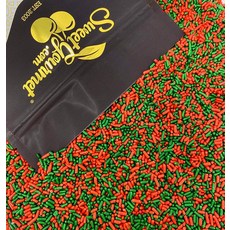 SweetGourmet Christmas Mix Sprinkles | 레드 및 그린 홀리데이 스프링클 믹스 0.9kg(2파운드), SweetGourmet Christmas Mix Spr