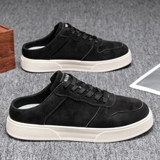 kago 남성용 슬립온 경량 캐주얼 스니커즈 운동화 통기성 로우탑 신발 미닛리스트 스타일 쿠션감 좋은 미끄럼방지 발바닥 일상화 빅 사이즈 슬리퍼