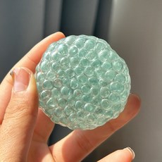 걸스코코 슬랑이모음전 말랑이 왁뿌볼 친구선물 슬라임 스트레스해소말랑이, 1개, 비즈볼말랑이(민트)