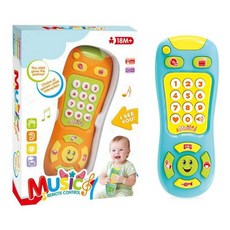 嬰幼兒聲光音樂遙控器早教益智玩具, 1個, 藍色