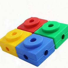 체육교구 사각블럭 멀티짐 어린이 운동놀이 균형감각 발달, 1개, 윙즈스토어 초록