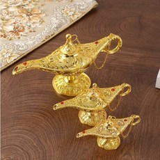 모멘트 알라딘 행운 요술램프 인테리어 소품 장식품, 골드