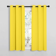 NICETOWN 침실용 단열 쇠고리 암막 커튼 (패널 2개 폭 106.7 x 길이 160 cm(42 x 63 인치) 그레이)