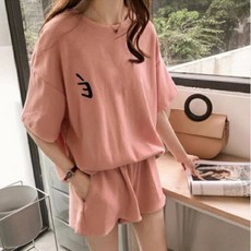 女裝運動套裝夏新款韓潮大碼胖mm休閒寬鬆短袖短褲兩件套