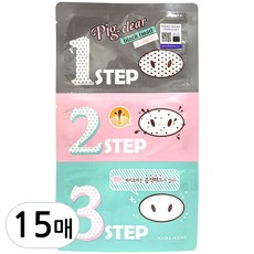 홀리카홀리카 피그노즈 클리어 블랙헤드 3 Step 키트 코팩, 5개입, 3개
