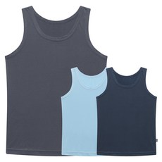 mrkids AeroCool涼感人造絲彈性男童背心3件組 SV018