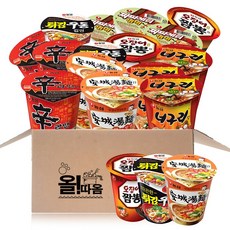 Nongshim 農心 杯麵 6入組 辛拉麵+安城湯麵+浣熊拉麵+炸醬麵+魷魚海鮮麵+炸烏龍麵, 18入